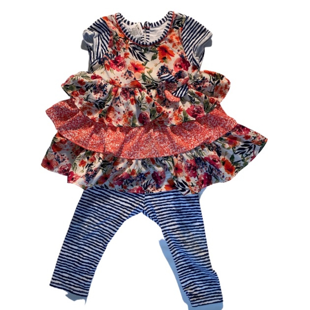 Ruffle two piece outfit